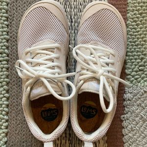 Lems Mens primal zen shoes in white sand